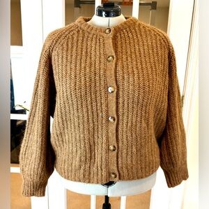 Sezane Emile Mottled Camel Sweater XXXL EUC